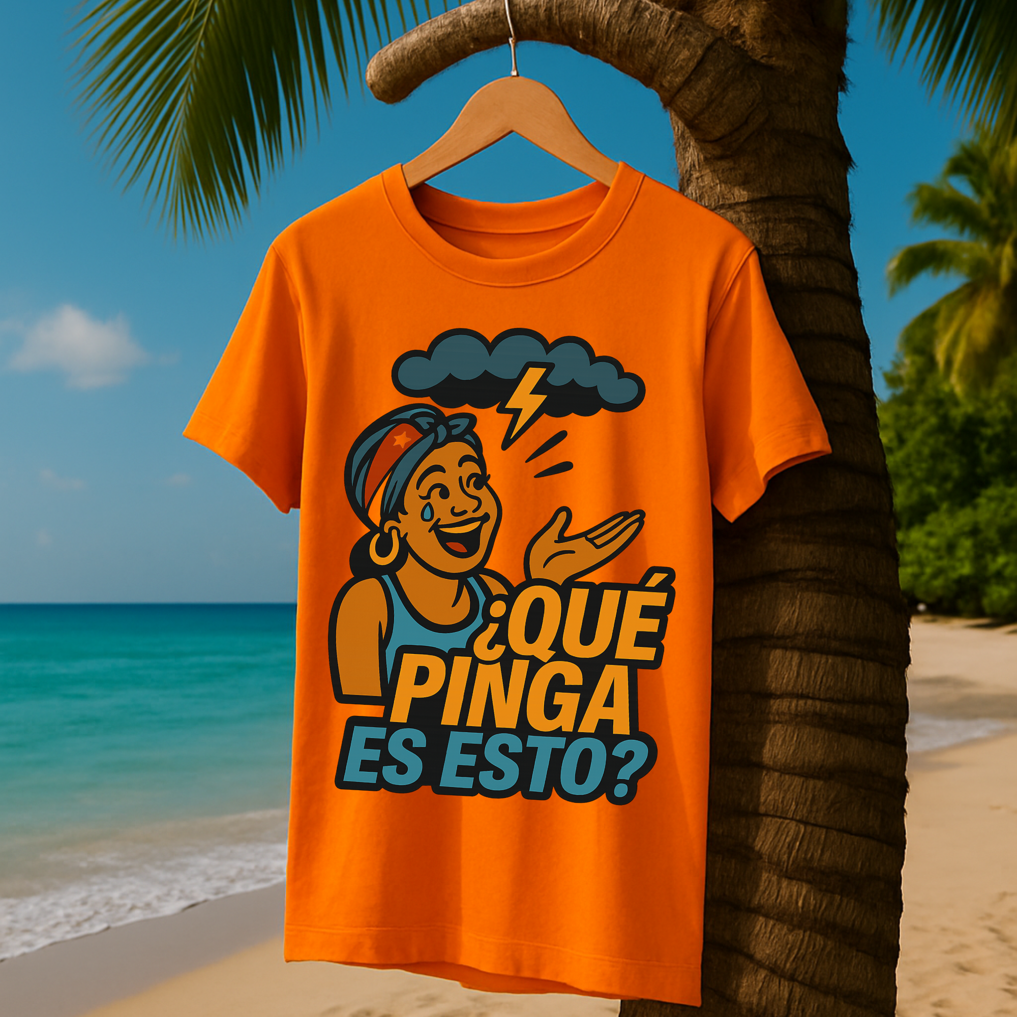 Camiseta “¿Qué Pinga Es Esto?” — Guajira Risueña Edition