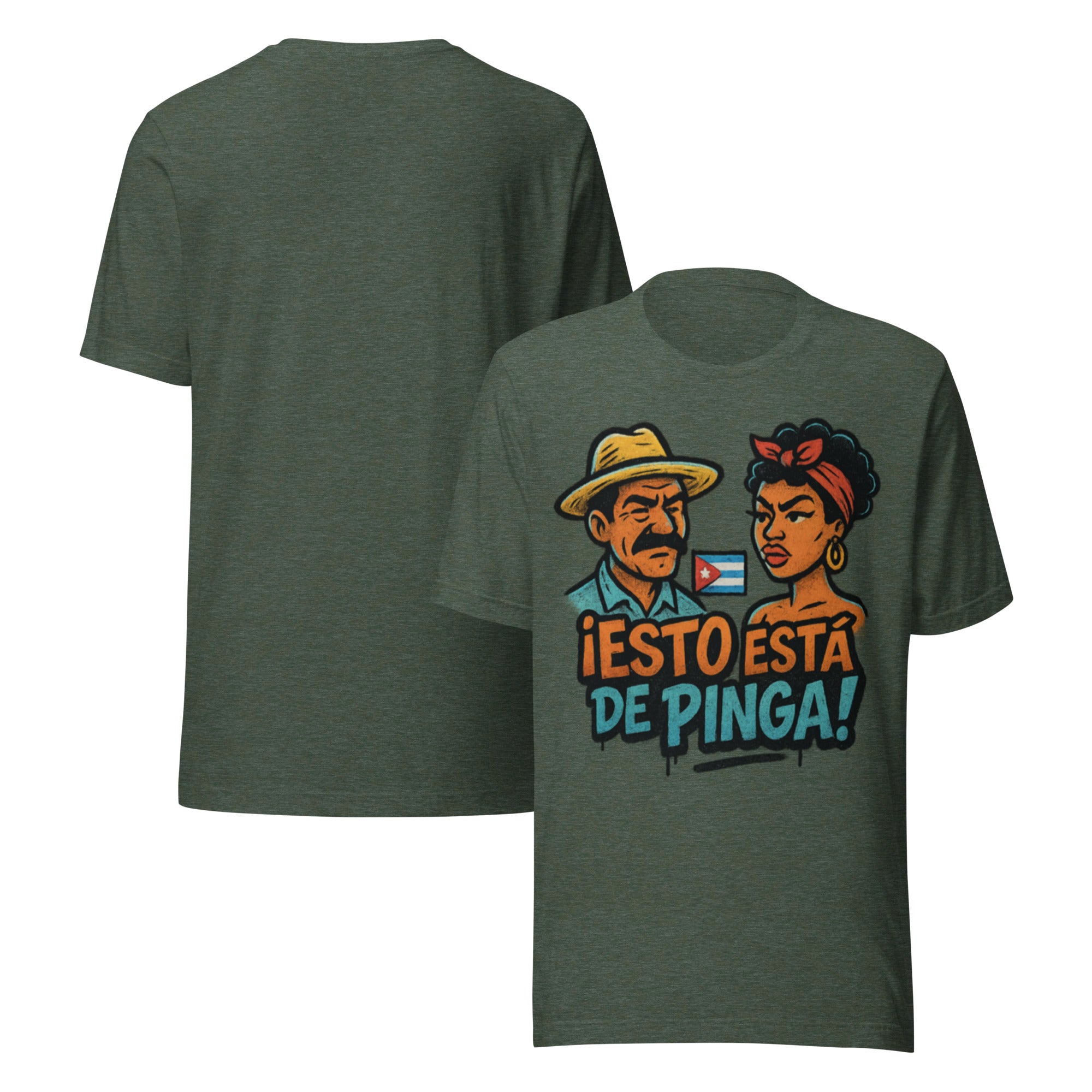 Camiseta “Esto Está de Pinga” – Army Edition | Guajiro Original