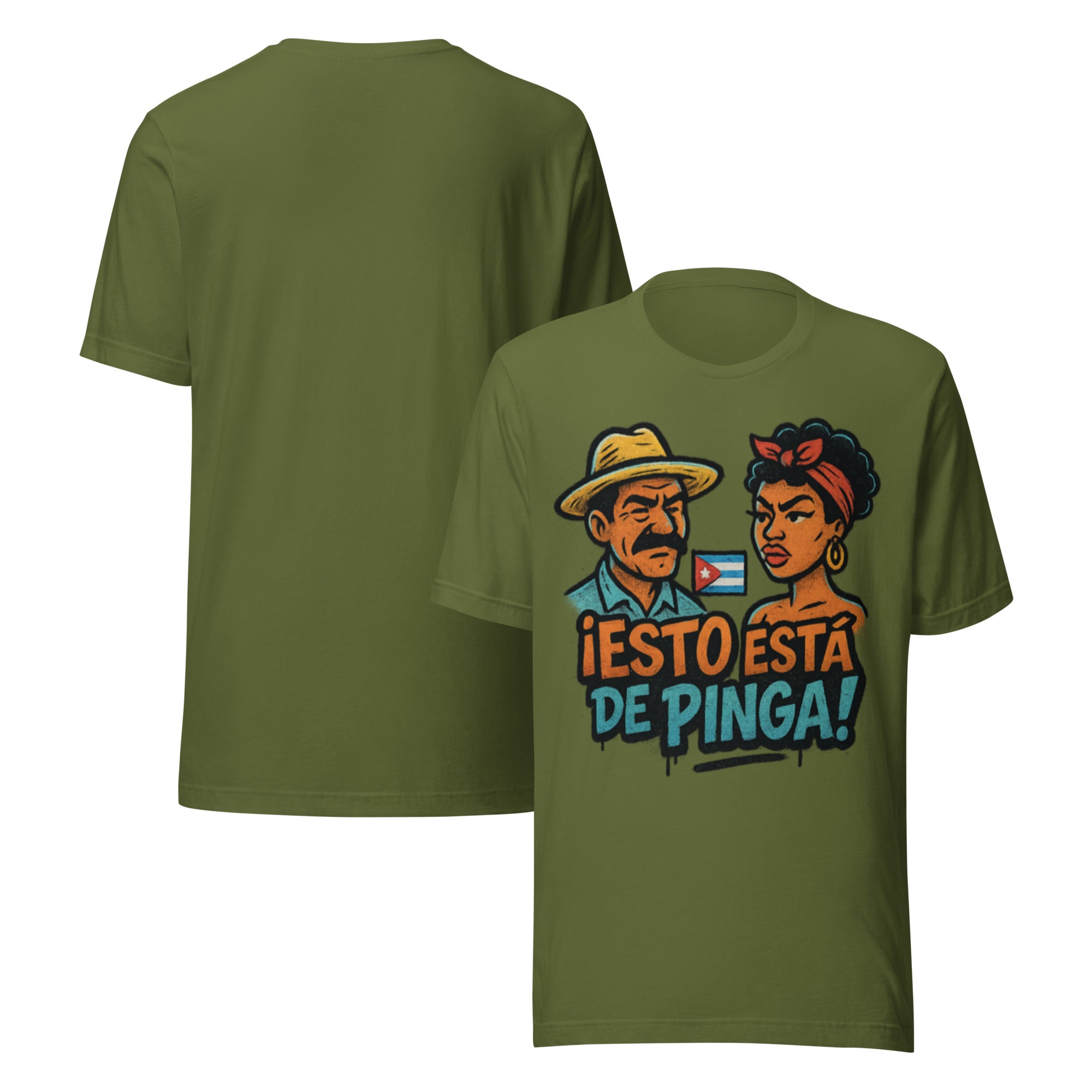 Camiseta “Esto Está de Pinga” – Army Edition | Guajiro Original