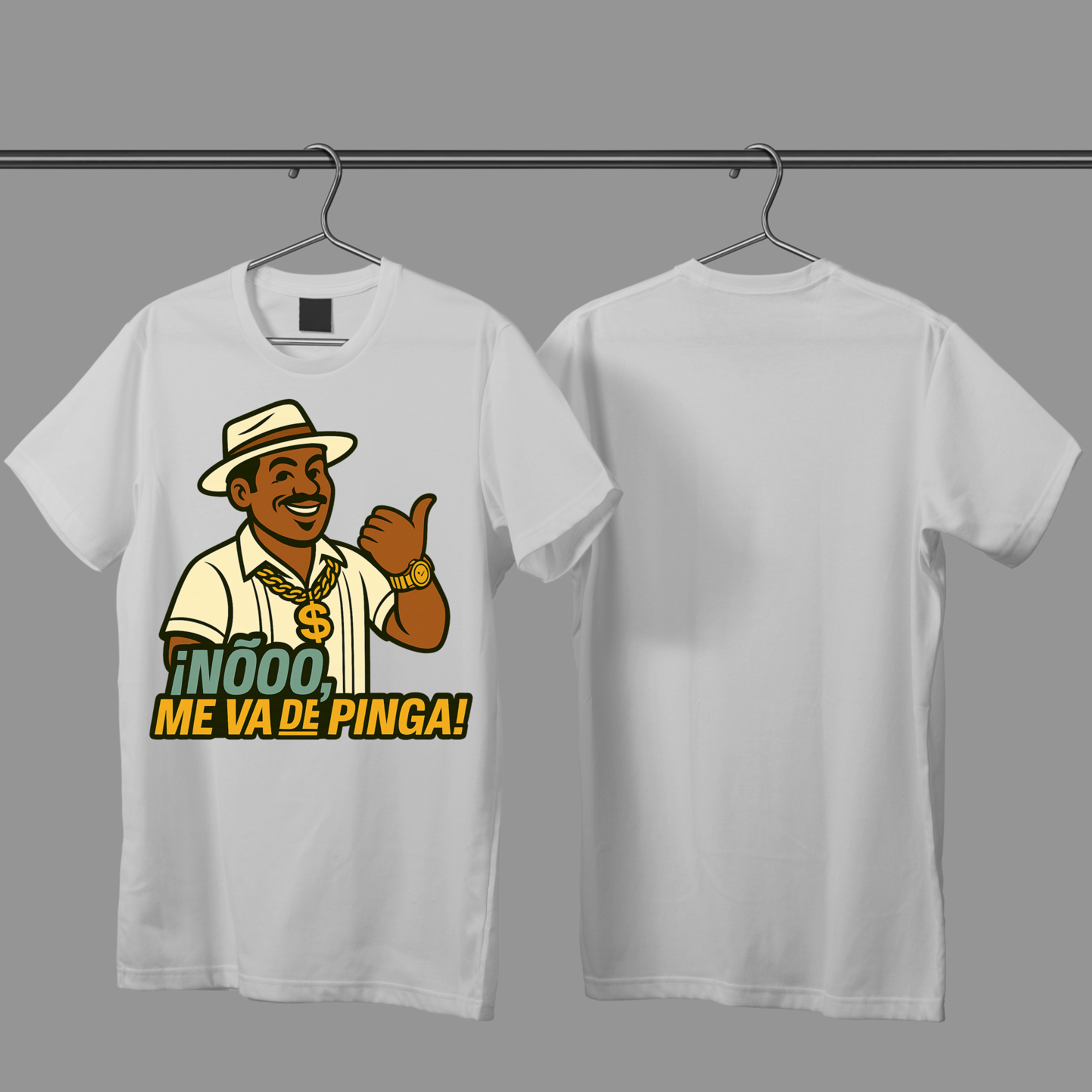 Camiseta “¡Ñooo… Me va de Pinga!” – Edición Guajiro Milloneta